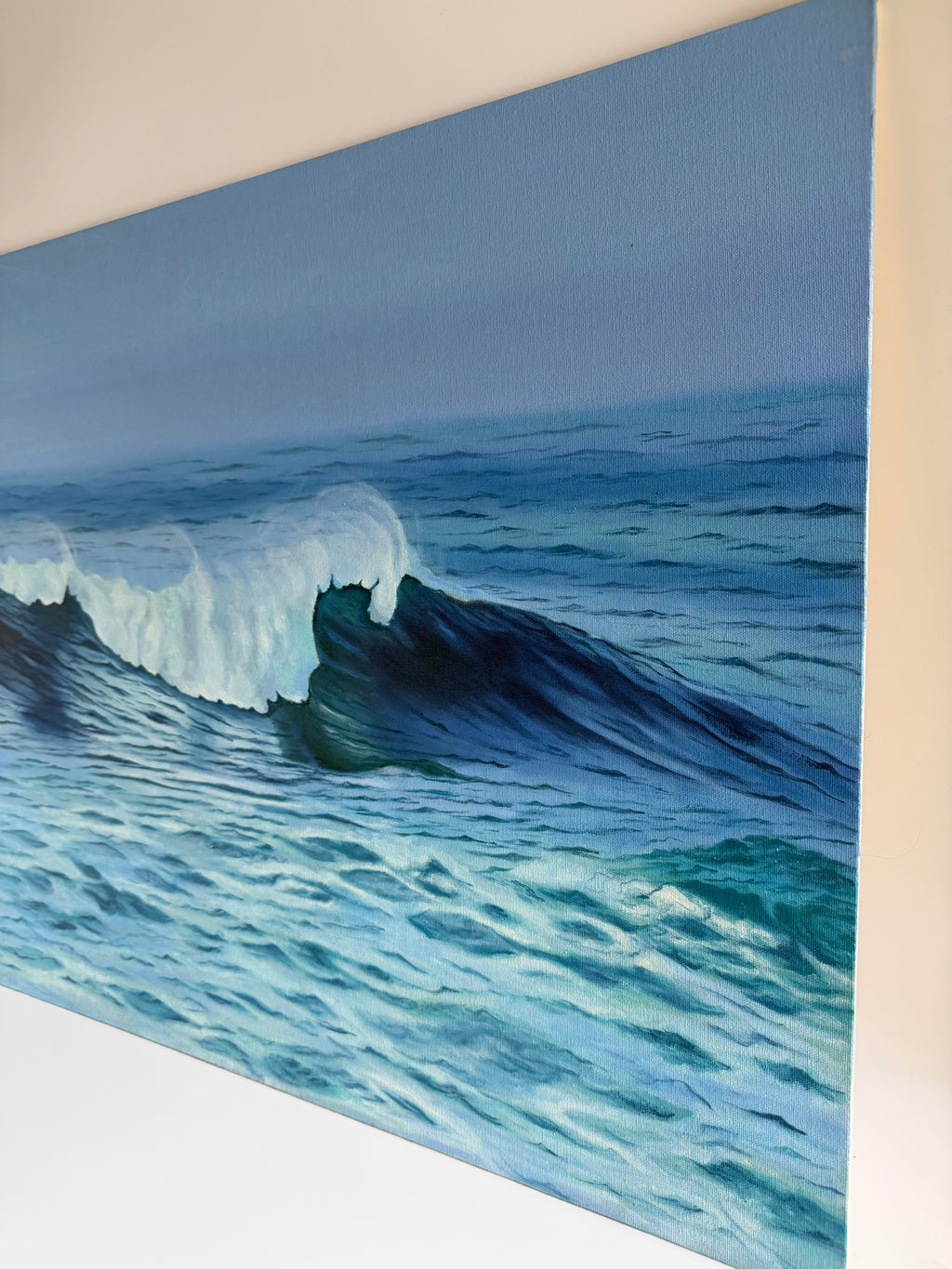 Crash and Calm — Original Ocean Wave Oil Painting
