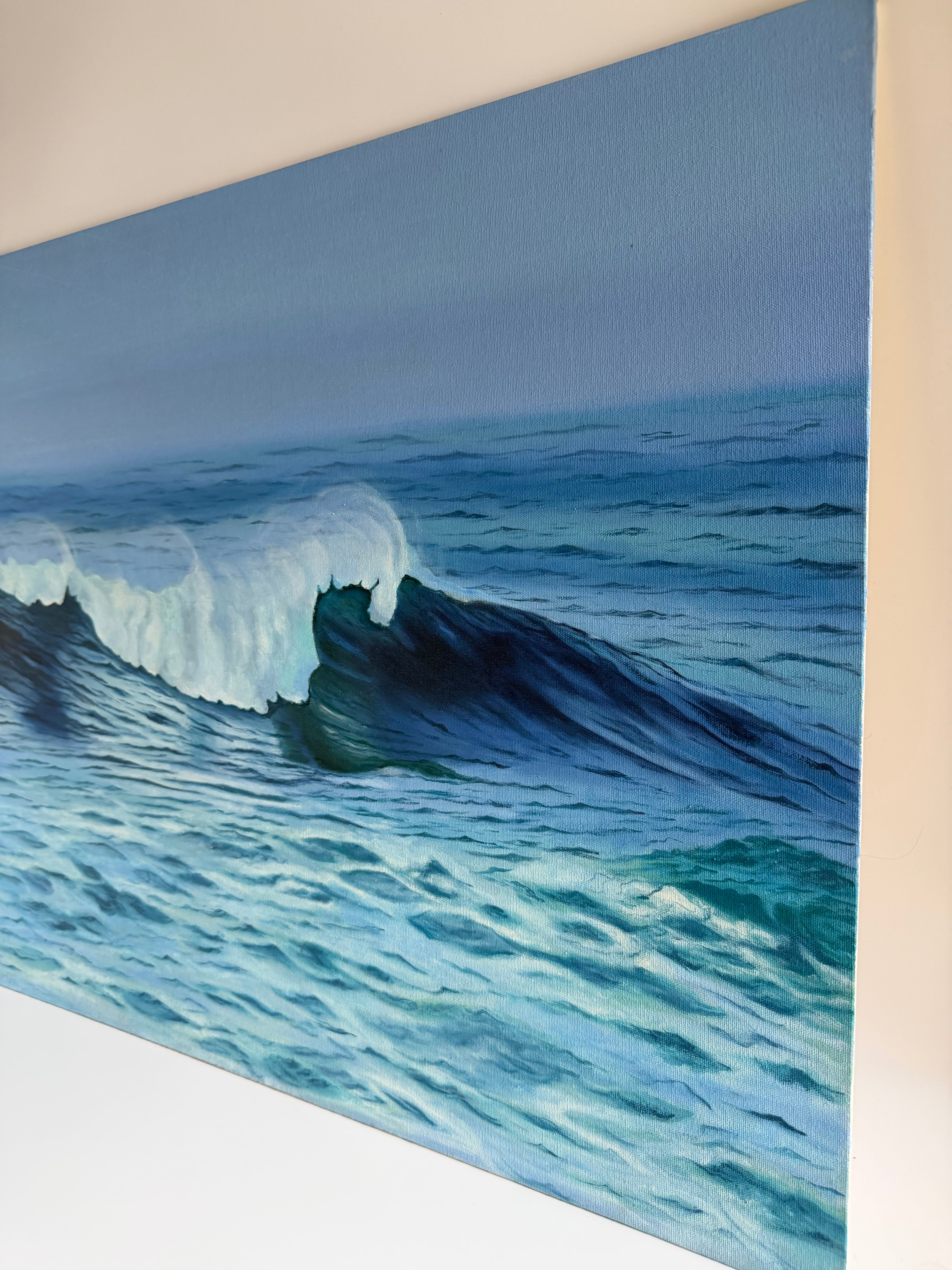 Crash and Calm — Original Ocean Wave Oil Painting