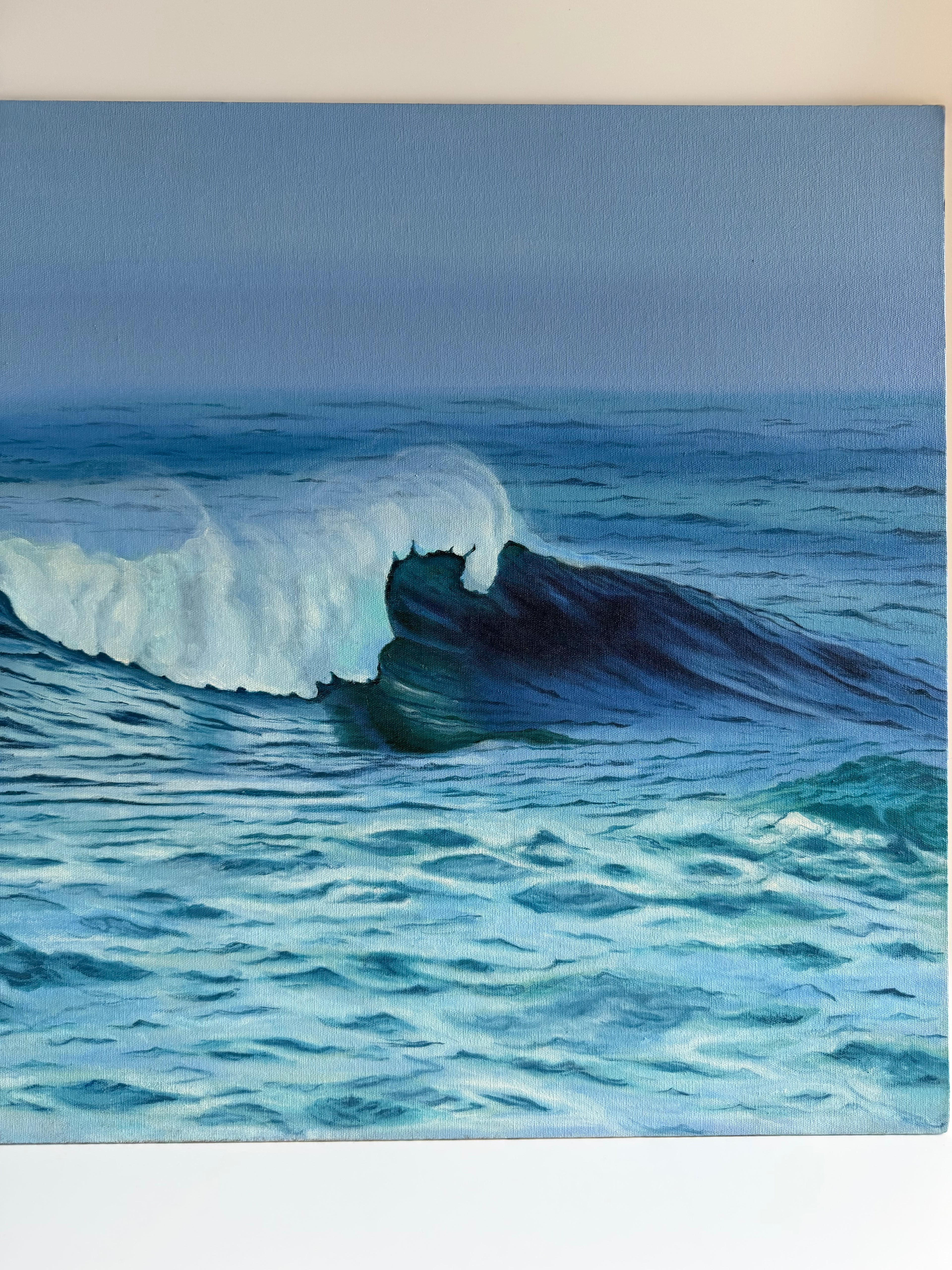 Crash and Calm — Original Ocean Wave Oil Painting